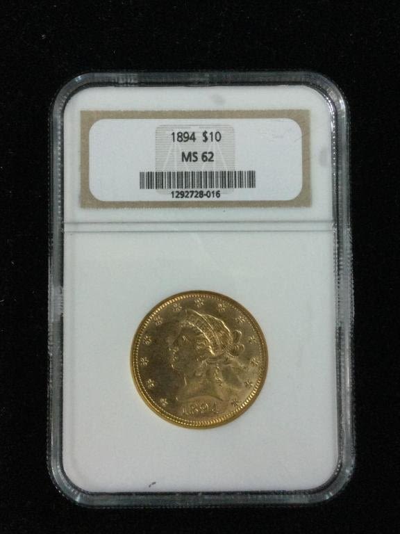 Lot 38: 1894 Gold Coin