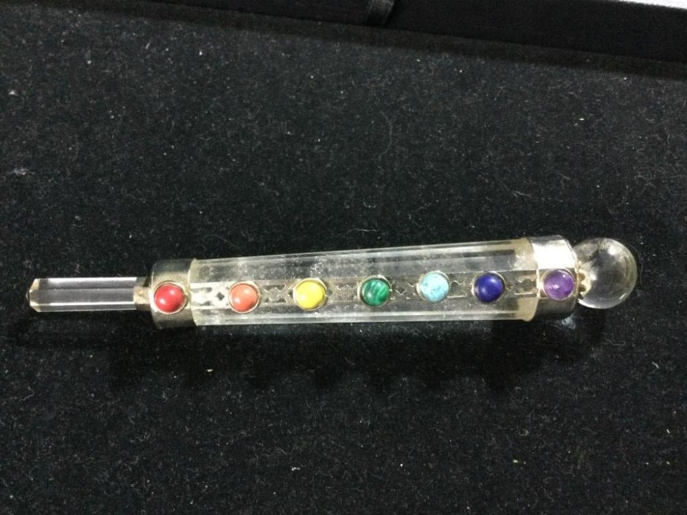 Lot 44: Vintage Crystal & Gemstone Witches Wand