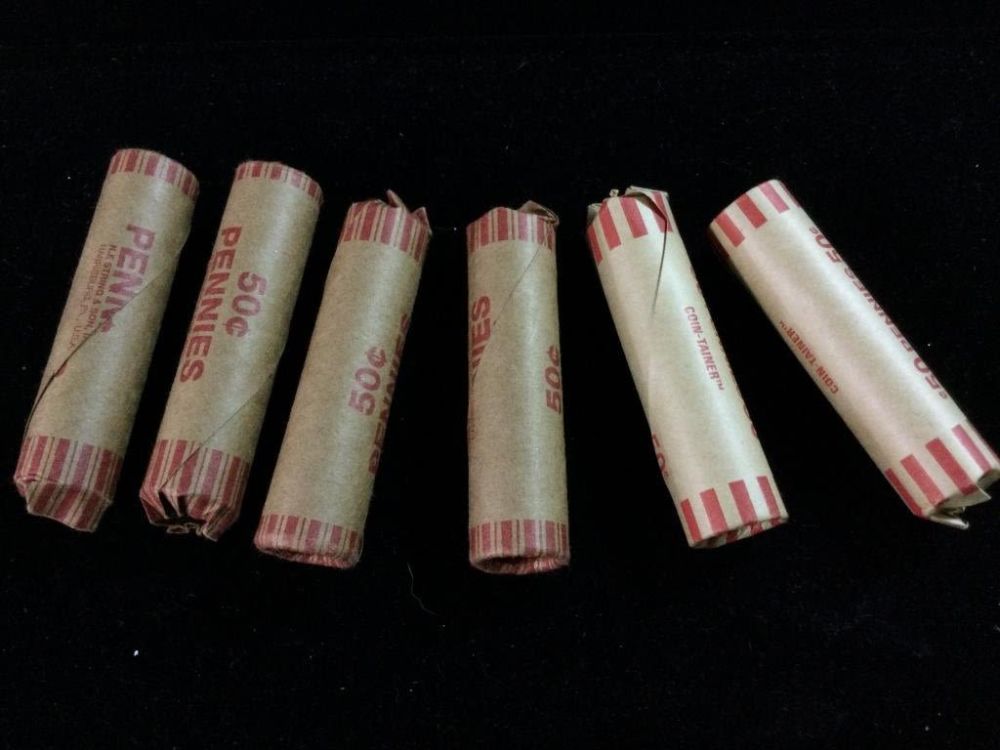 Lot 50: Rolled Wheat Pennies