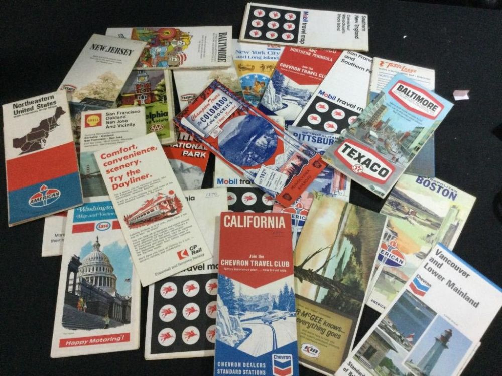 Lot 55: Antique Road Maps