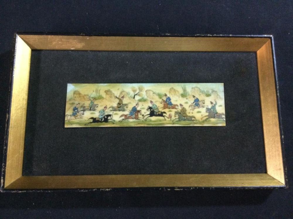 Lot 66: Vintage Painted Panel Painting