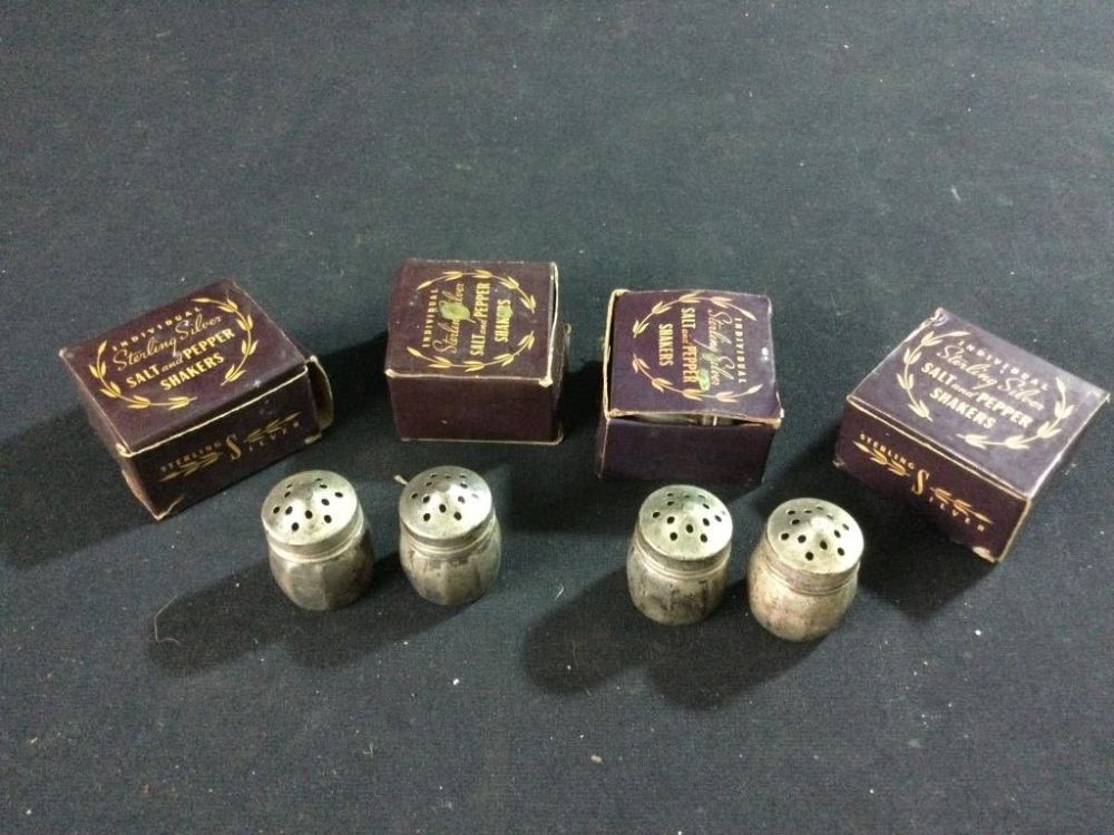 Lot 73: Sterling Silver Salt & Pepper Shakers