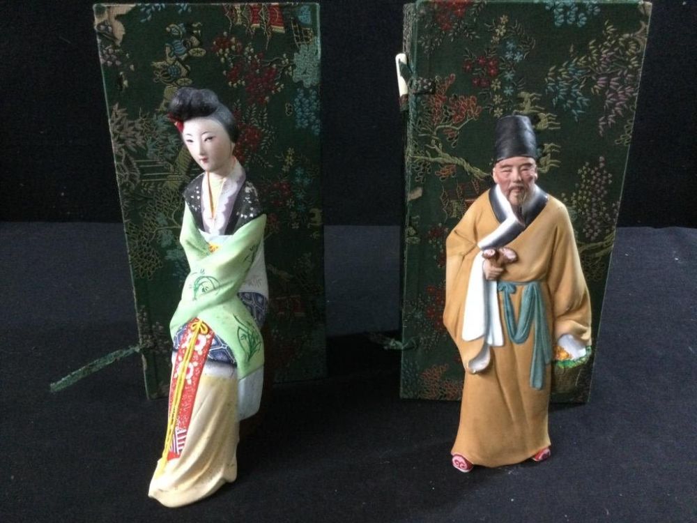Lot 75: Clay Asian Figures