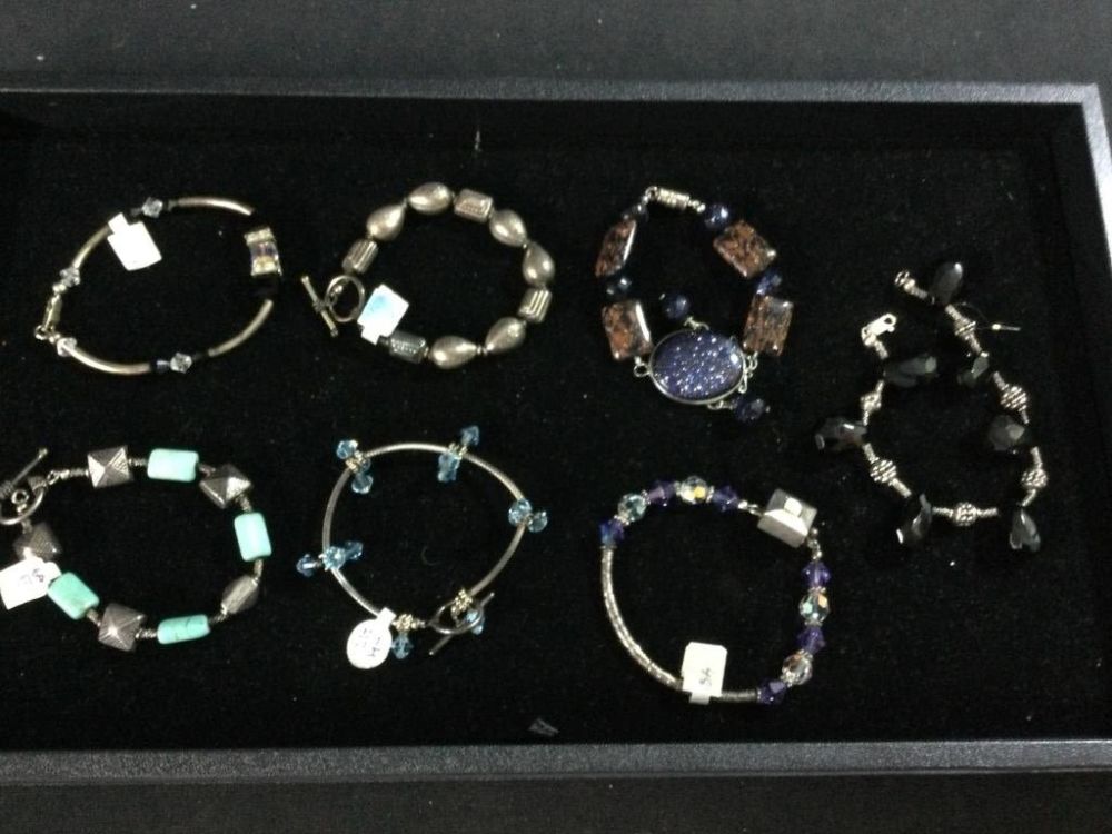 Lot 81: Sterling  & Swarvoski Bracelets