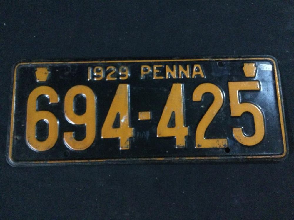 Lot 83: Vintage License Plate "Pennsylvania"