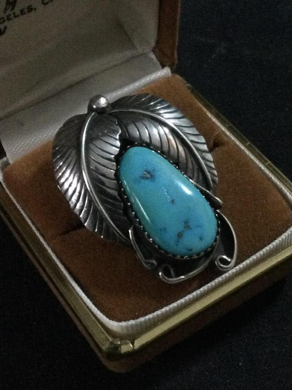 Lot 95: Sterling Navajo Sterling Ring