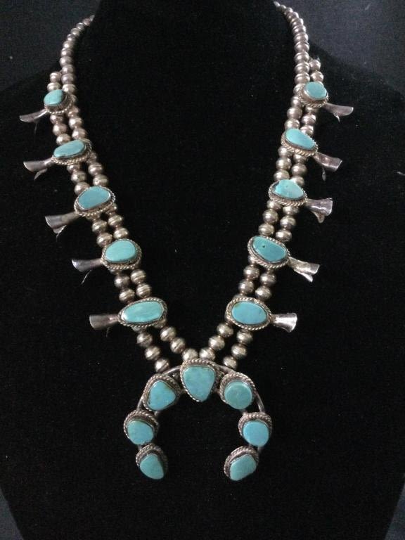 Lot 101: Vintage Sterling Squash Blossom