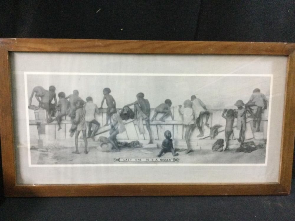 Lot 110: Black Memorabilia Print