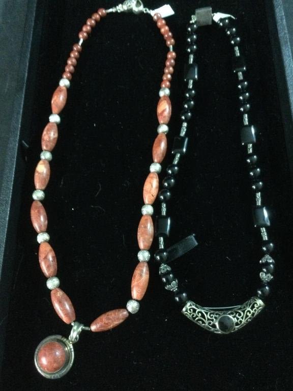 Lot 149: Sterling & Gemstone Necklaces