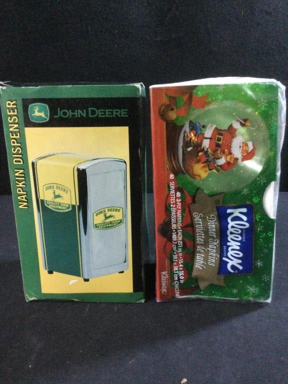 Lot 152: John Deer Napkin Dispenser w/Napkins