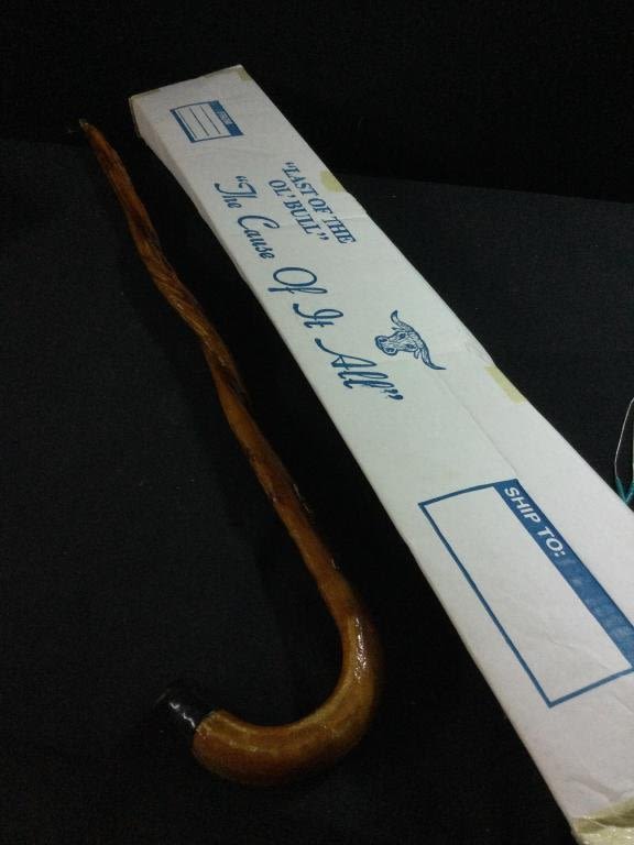 Lot 182: Last of the Ol' 'Bull" Walking Cane