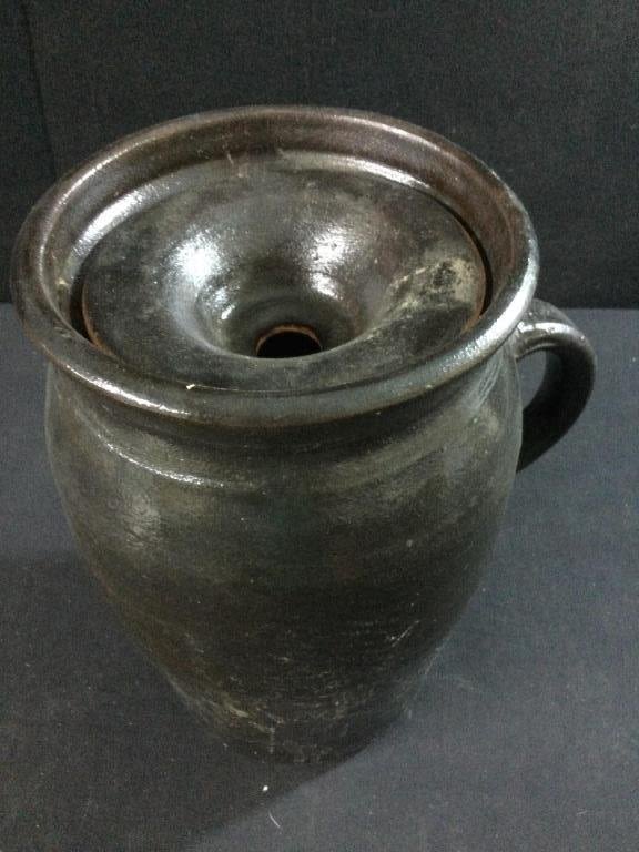 Lot 198: Pottery Butter Churn
