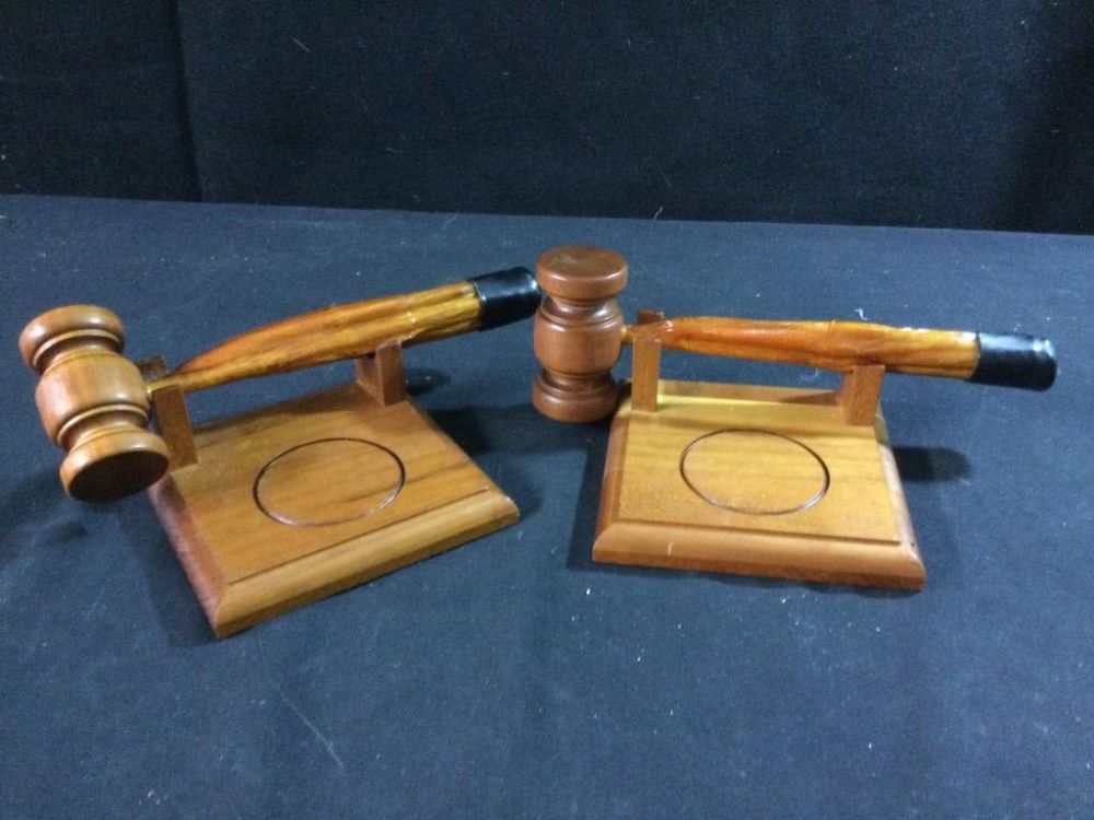 Lot 228: Bull Gavels
