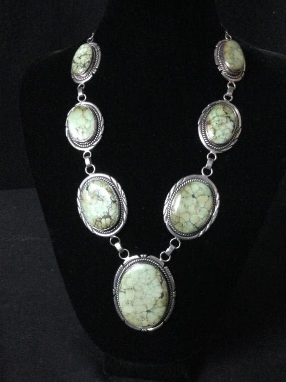 Lot 1: Signed Navajo Sterling Necklace