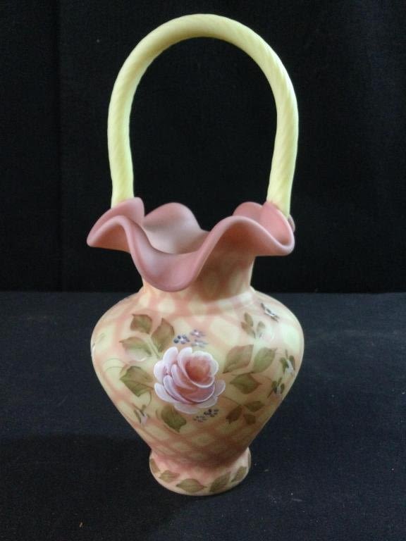 Lot 4: Signed Fenton Burmese Basket