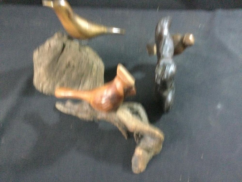 Lot 10: Vintage Hand Carved Birds