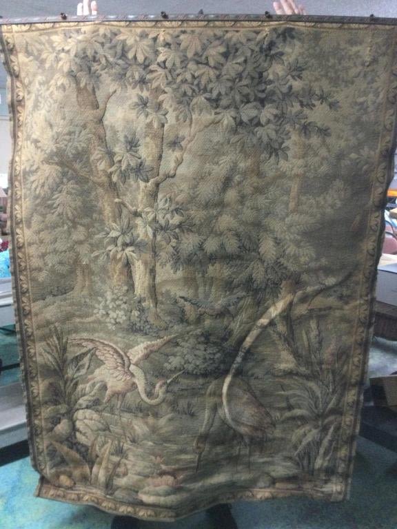 Lot 16: Vintage Tapestry Holder w/Rug