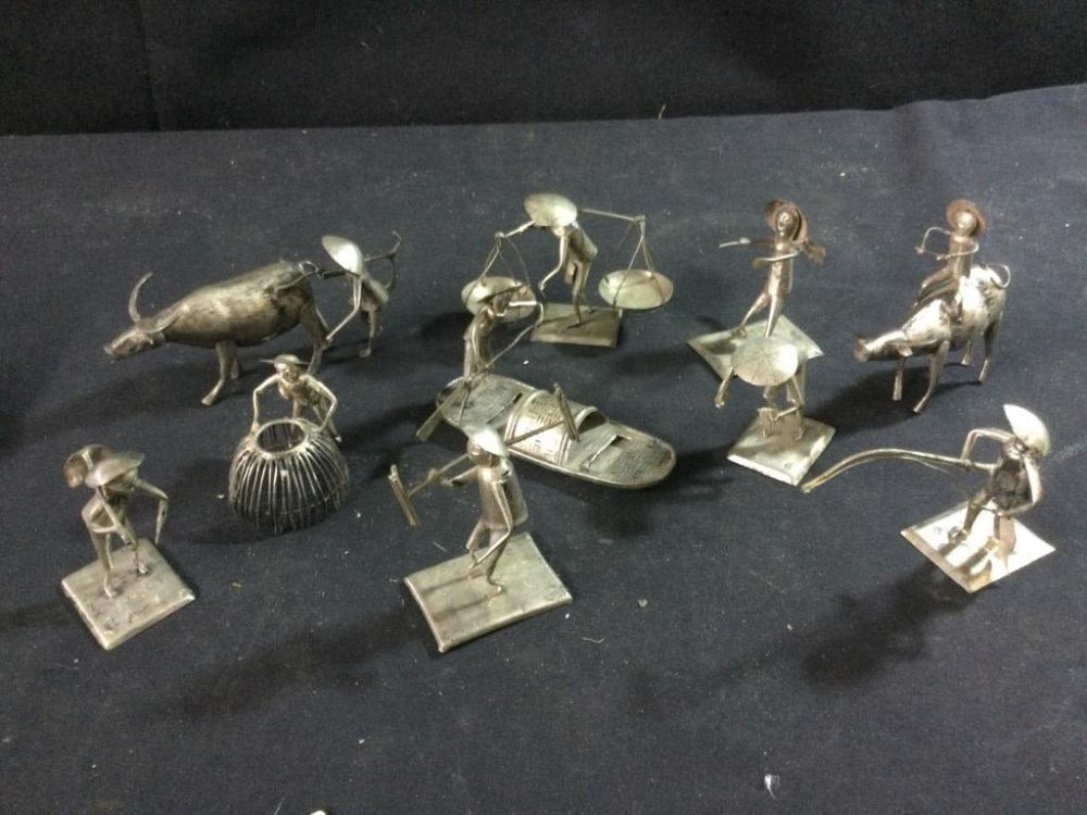 Lot 25: Handmade Vintage Figures