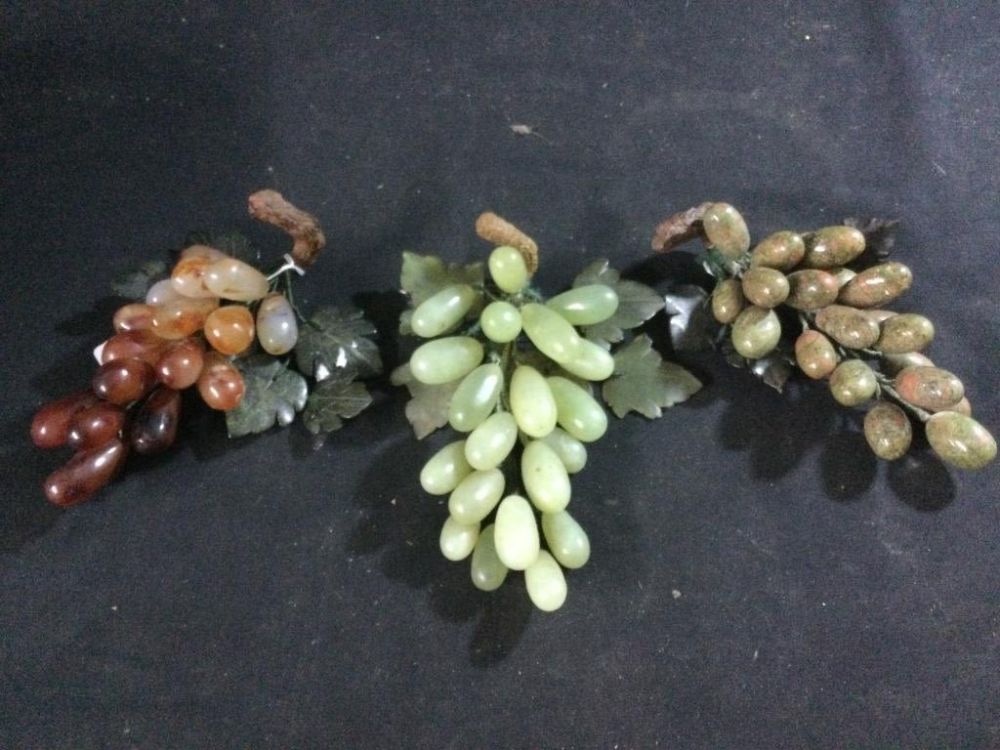 Lot 44: Vintage Gemstone Grape Clusters