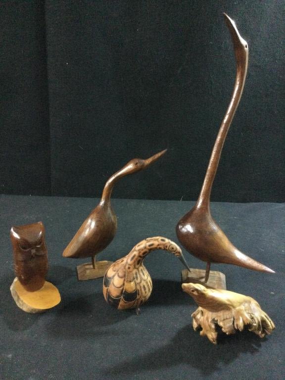 Lot 83: Wood Carved Animales