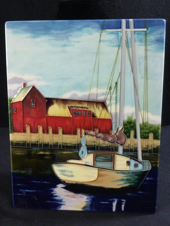 Lot 92: Painted Porcelain Tile