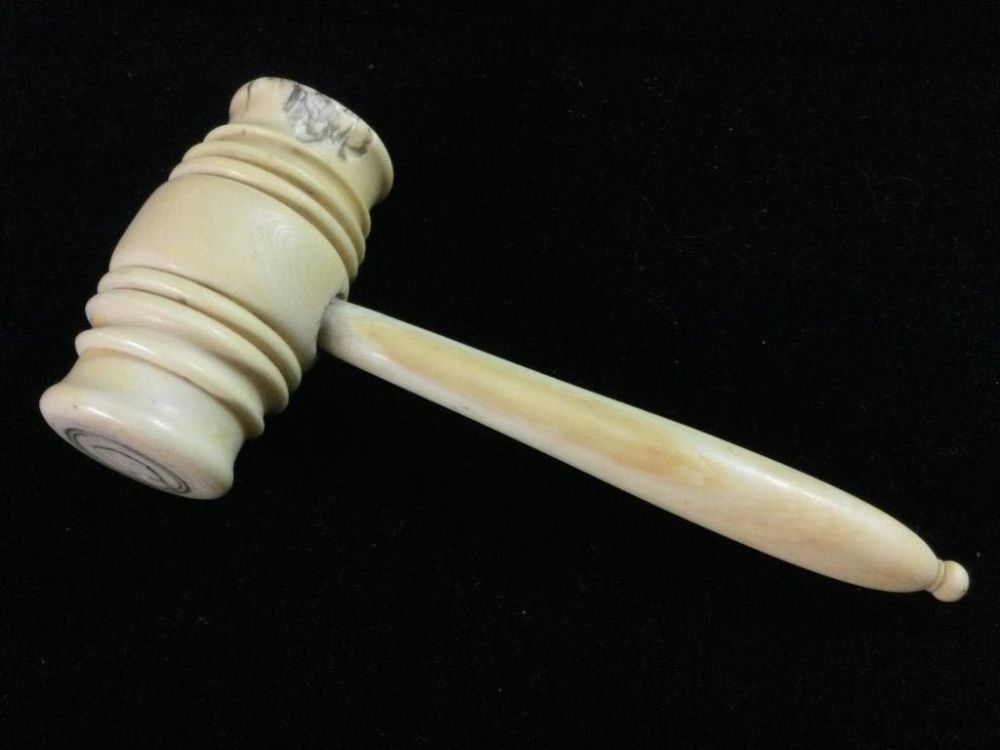 Lot 98: Antique Carved Gavel