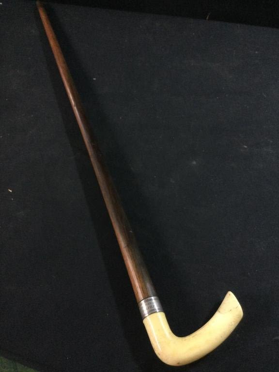 Lot 101: Antique Cane with Carved Handle