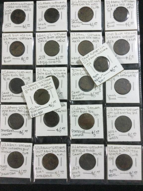 Lot 116: US Army Vietnam Coins