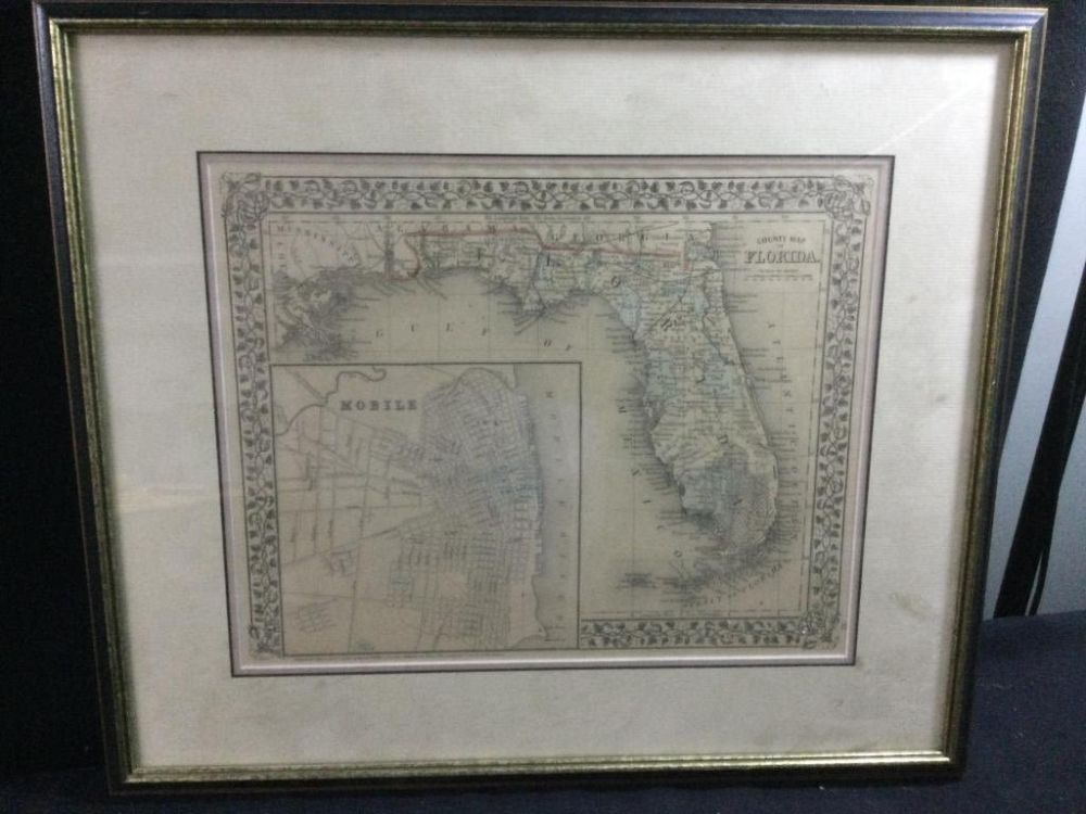 Lot 117: Vintage Florida RR Map