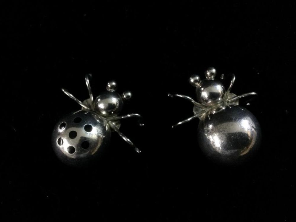 Lot 124: Sterling Lady Bugs