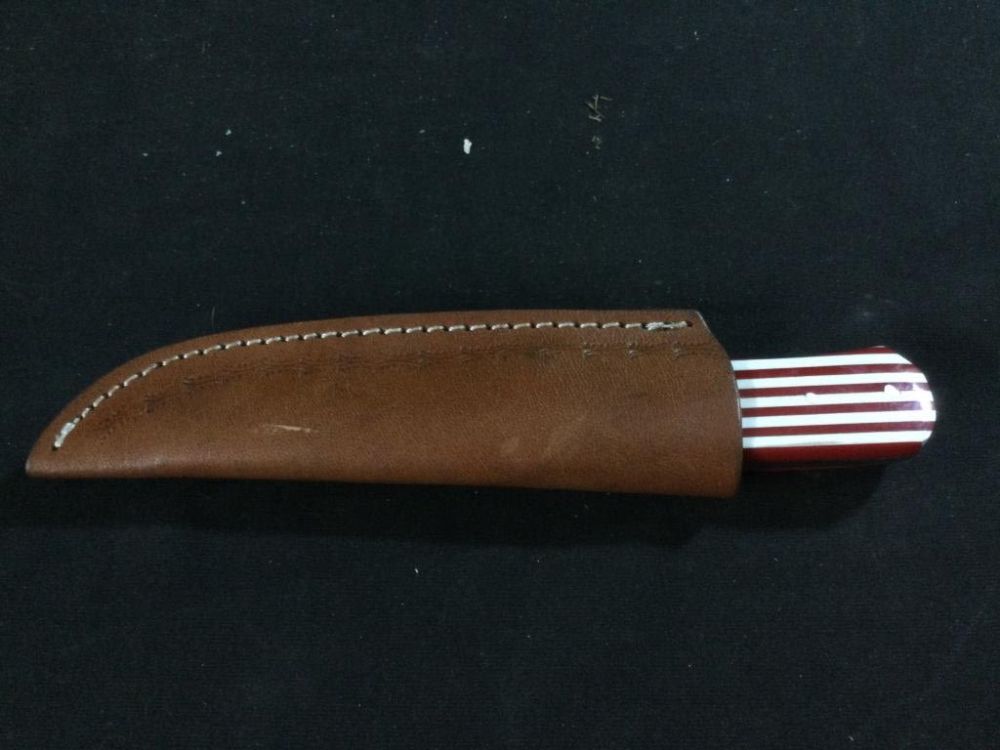 Lot 150: Skinning Knife with Damascus Steel