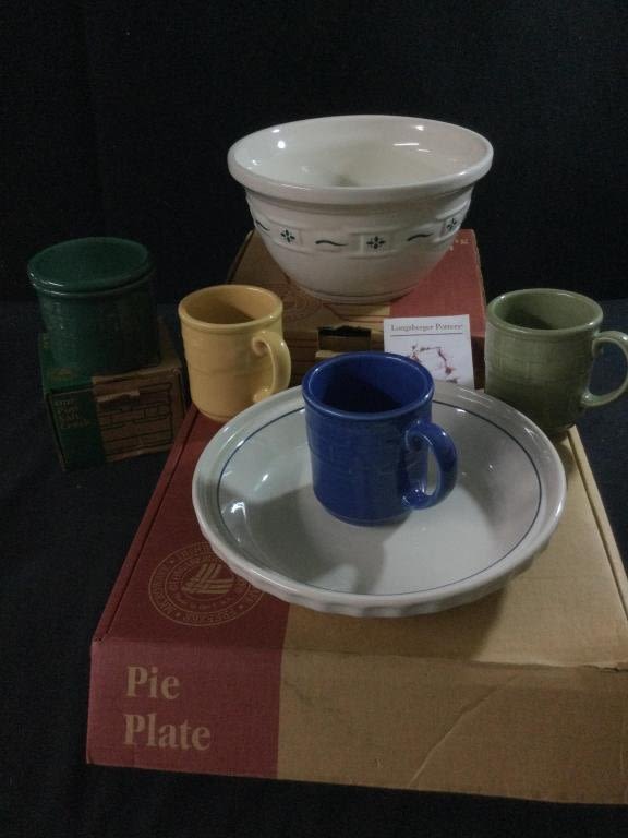 Lot 158: Longaberger Pottery