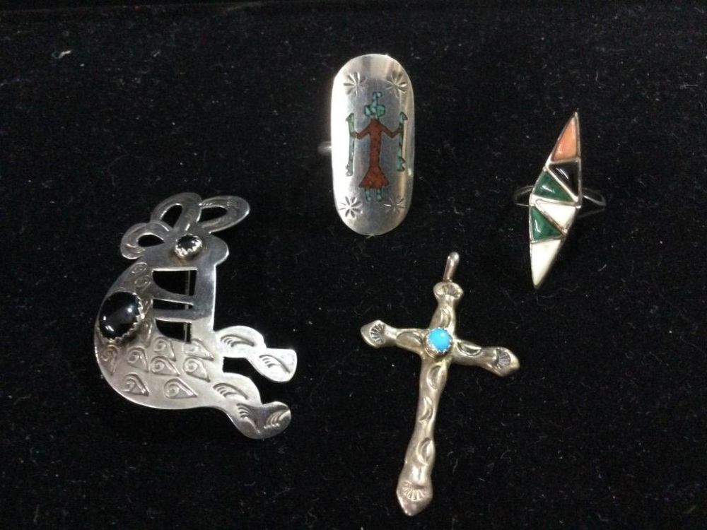 Lot 167: Navajo Sterling Jewelry