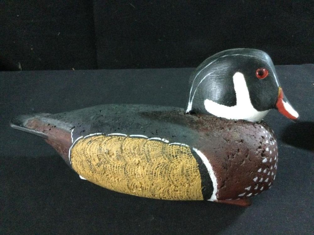 Lot 185: Carved Cork Decoys "Signed"