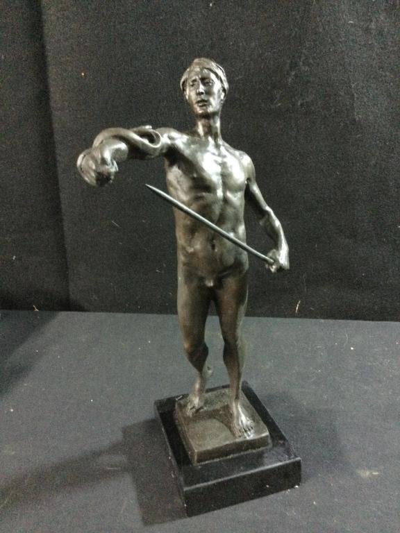 Lot 190: Bronze Statue "Signed"