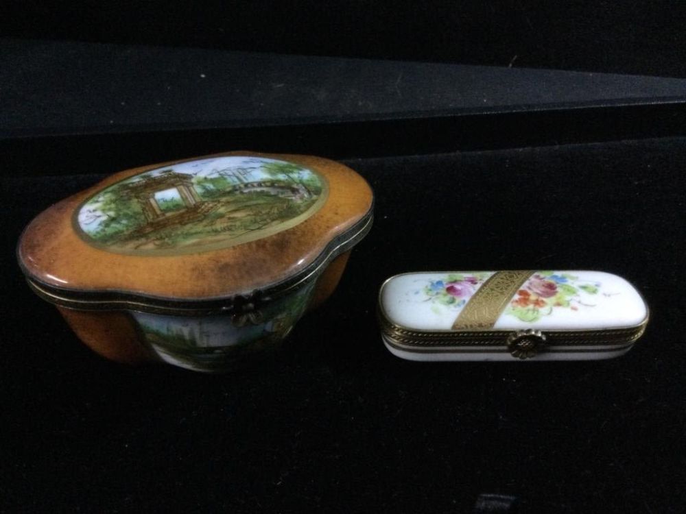 Lot 241: Limoge Trinket Boxes