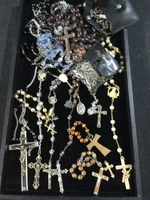 Lot 14: Antique Vintage Rosaries