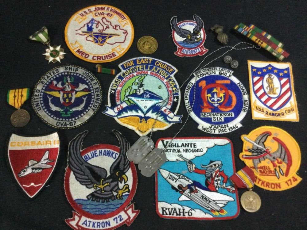 Lot 32: Vintage Military Patches & More