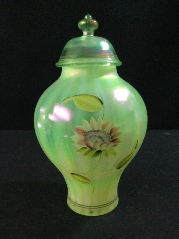 Lot 36: Fenton LE Vaseline Vase