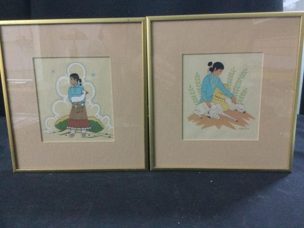 Lot 42: Navajo Silk Screen Pictures