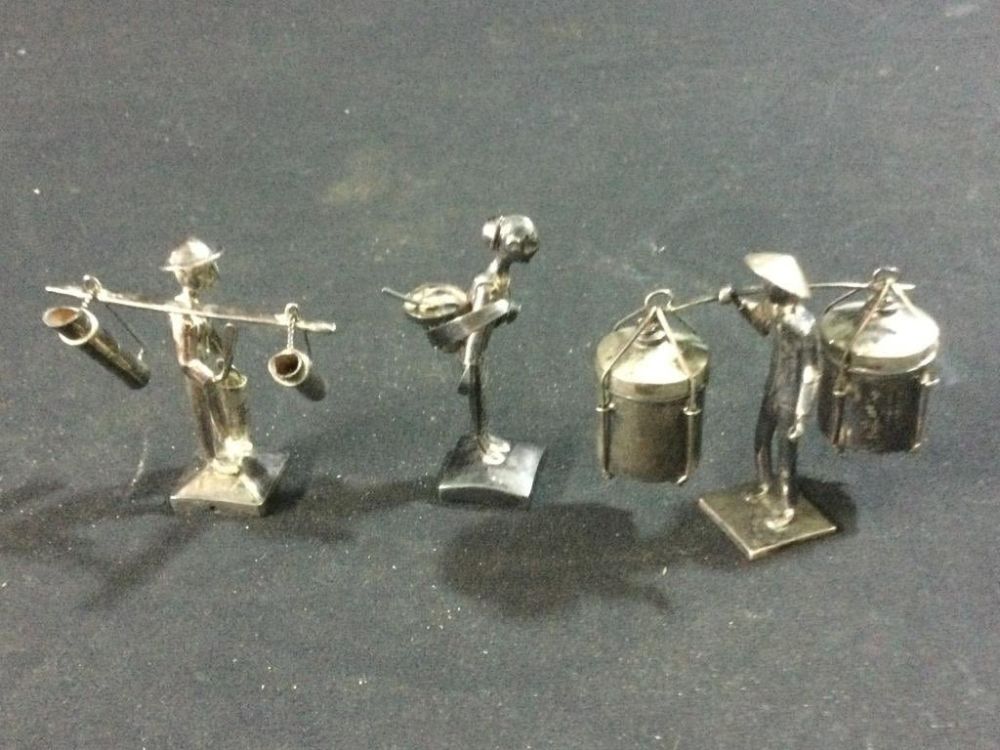 Lot 45: Silver Asian Figures