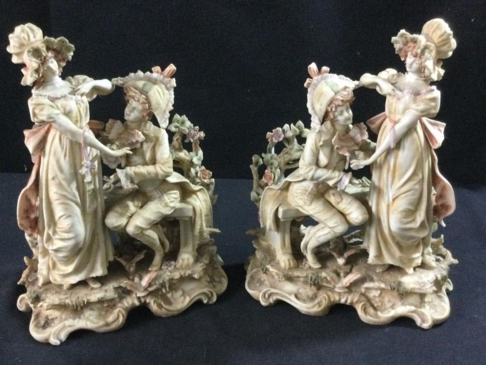 Lot 46: Early Porcelain Statues