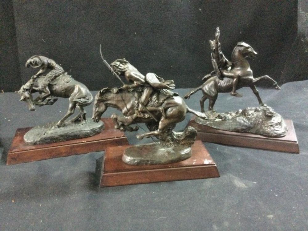 Lot 49: Bronze Statues