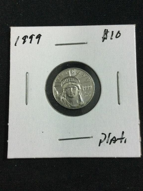 Lot 57: Liberty 1999 1/10th OZ Platinum Eagle