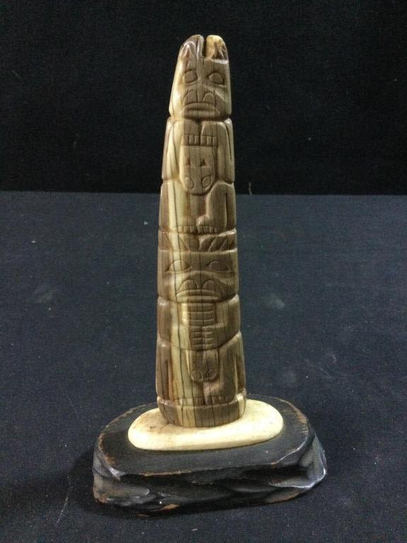 Lot 62: Fossilized Walrus Totem