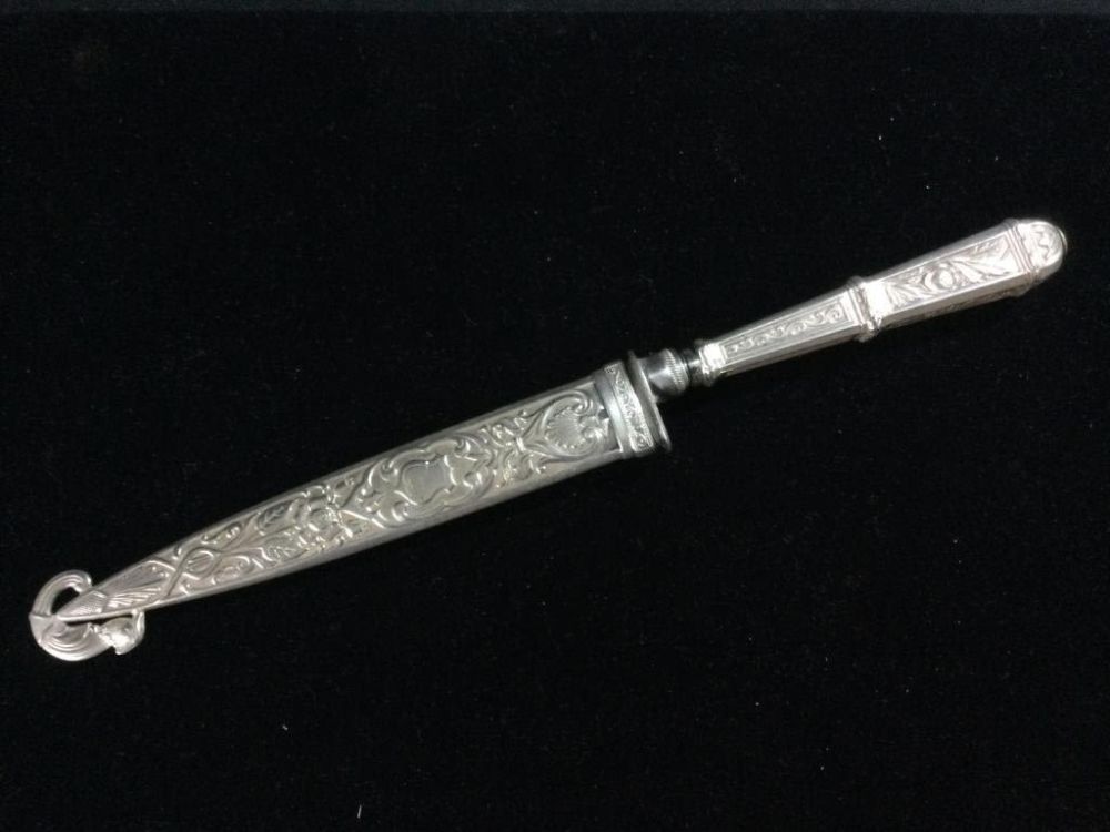 Lot 92: Vintage Sterling INOX Gacho Knife Boot Dagger