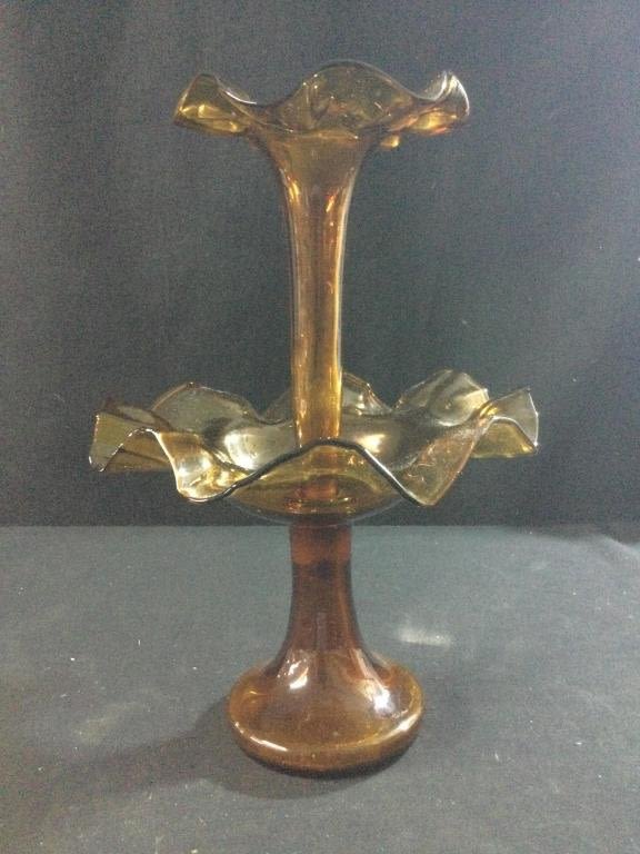 Lot 110: Antique Single Horn Epergne