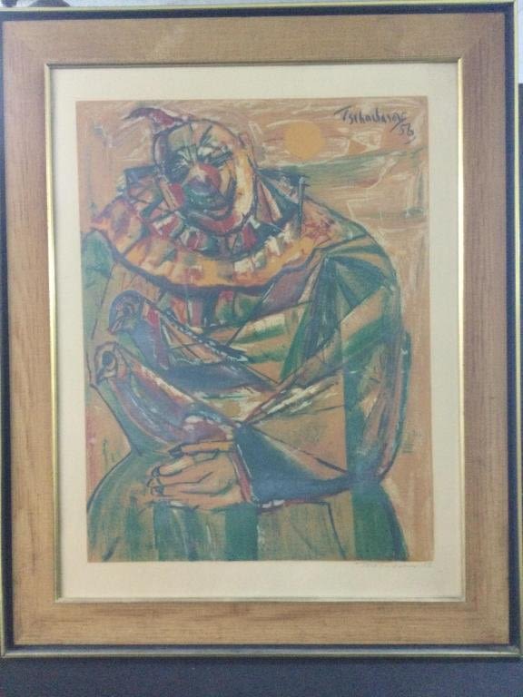 Lot 142: Nahum Tschacbasov Clown Signed Artist Proof