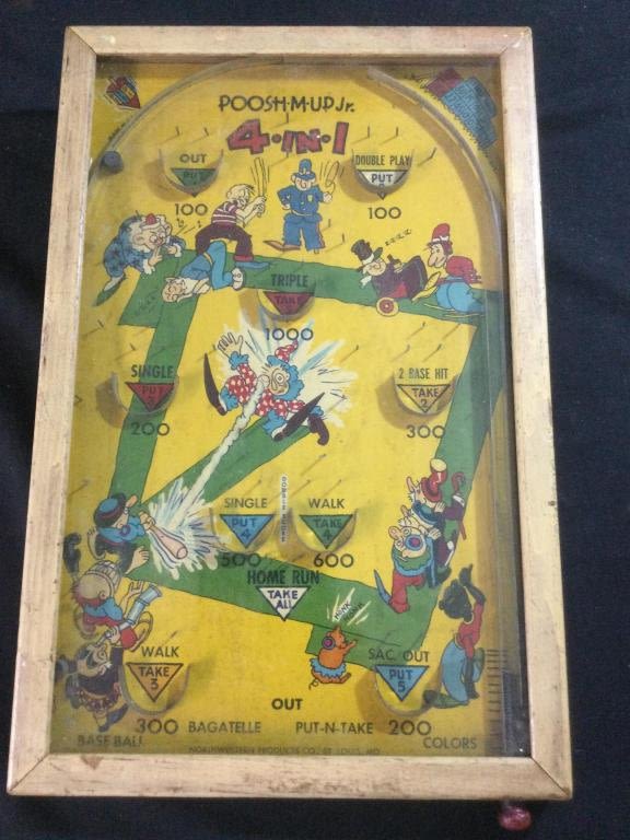 Lot 154: Poosh M Up Jr 4 in 1 Pinball Tabletop Game