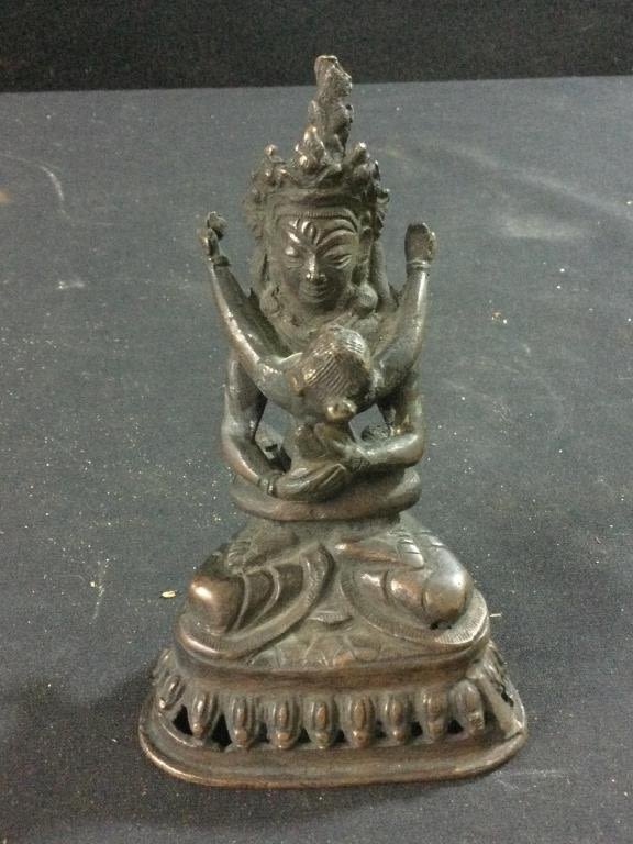 Lot 165: Erotic Bronze Budha